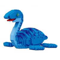 Dinosaurie stavebnice - Pruhovaný modrý