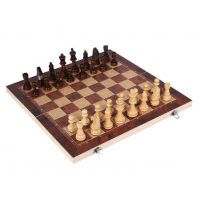 Drevený šach 3 v 1 - 29 cm