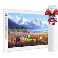 Diamantové maľovanie s guľatými diamantmi - Horská príroda, 25 x 35