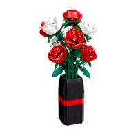 Stavebnica kvety vo váze - Rose, 878 dielikov