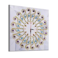 Mechanické diamantové maľovanie - Hodiny 35 x 35, DZ-078