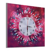 Mechanické diamantové maľovanie - Hodiny 35 x 35, DZ-084