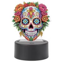 Diamantové maľovanie s podstavcom a podsvietením - Skull