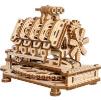 WOODEN CITY 3D puzzle - Motor V8, 200 dielov