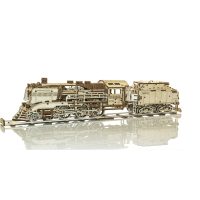 WOODEN CITY 3D puzzle - Express s tendrem a koľajnicami, 580 dielov