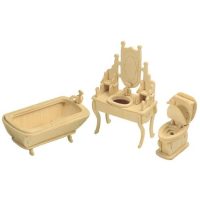 WOODEN TOY WCK 3D puzzle - Kúpeľňa