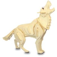 WOODEN TOY WCK 3D puzzle - Vlk