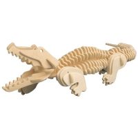 WOODEN TOY WCK 3D puzzle - Krokodíl
