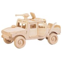 WOODEN TOY WCK 3D puzzle - Bojový džíp