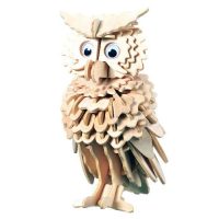 WOODEN TOY WCK 3D puzzle - Sova, 148 dielikov