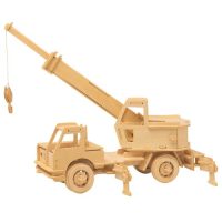 WOODEN TOY WCK 3D puzzle - Autožeriav