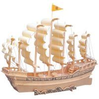WOODEN TOY WCK 3D puzzle - Plachetnica Dynastia Ming