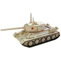 WOODEN TOY WCK 3D puzzle - Tank T-34