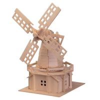 WOODEN TOY WCK 3D puzzle - Holandský veterný mlyn