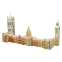 WOODEN TOY WCK 3D puzzle - Big Ben, farebný