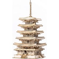 ROBOTIME Rolife 3D drevené puzzle - Päťposchodová pagoda, 275 dielikov