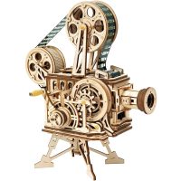 ROBOTIME Roker 3D drevené puzzle - Mechanický filmový projektor, 183 dielikov