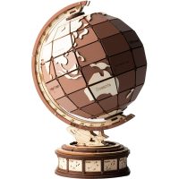 ROBOTIME Rolife 3D drevené puzzle - Globus, 277 dielikov