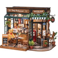 ROBOTIME Rolife 3D puzzle - DIY House Reštaurácia Tipsy s LED osvetlením