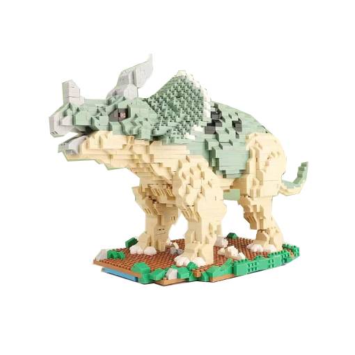 Foto - Dinosaurie stavebnice - Žlto zelený