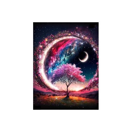 Foto - Diamantové maľovanie - Magický svet s hviezdami, 30 x 40