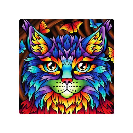 Foto - Diamantové maľovanie s diamantmi v tvare štvorca - Mačka 426, 30 x 30