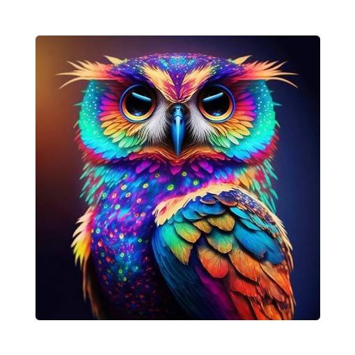 Foto - Diamantové maľovanie s okrúhlymi diamantmi - Sova 1, 30 x 30