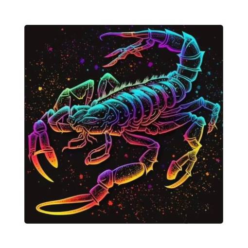 Foto - Diamantové maľovanie s okrúhlymi diamantmi - Znamenie zverokruhu, škorpión 30 x 30