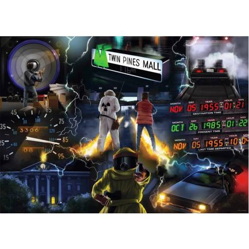 Foto - Ravensburger puzzle - Back to the Future, 1000 dielikov