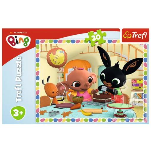 Foto - Trefl rozprávkové puzzle - Bing, baking together, 30 dielikov