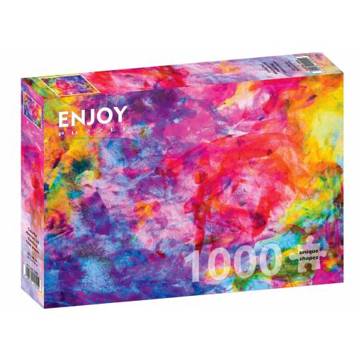 Foto - Enjoy puzzle - Colorful abstract oil painting, 1000 dielikov