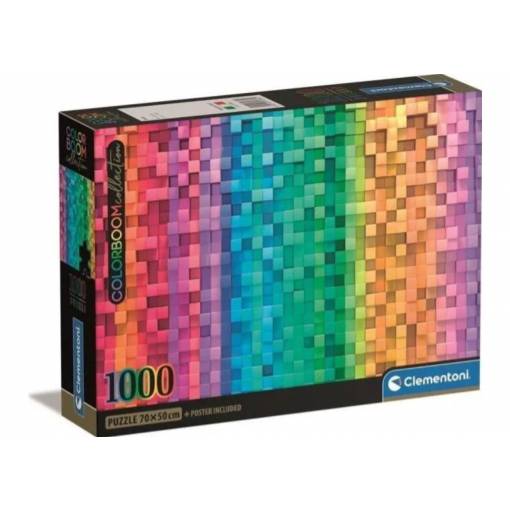 Foto - Clementoni puzzle - Colorboom Pixels, 1000 dielikov