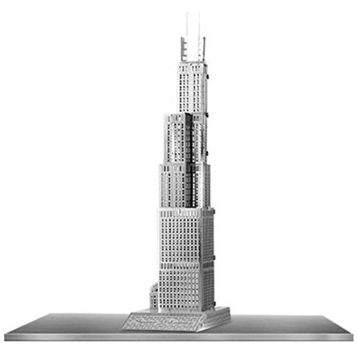 Foto - METAL EARTH 3D puzzle - Sears Tower (Willis Tower) (ICONX)