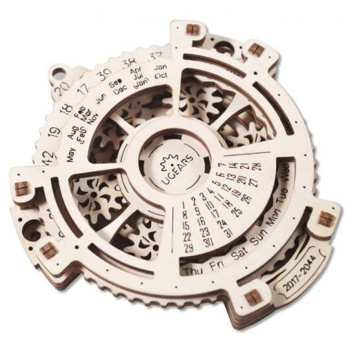 Foto - UGEARS 3D puzzle - Kalendár, 24 dielikov