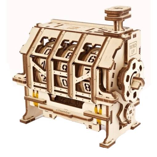 Foto - UGEARS 3D puzzle - Počítadlo (pokladňa), 157 dielikov