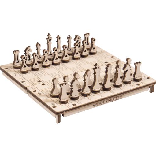 Foto - WOODEN CITY 3D hra - Šach a dáma 2v1