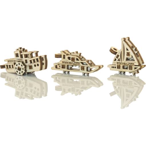 Foto - WOODEN CITY 3D puzzle mini sada Widgets - Lode, 28 dielikov