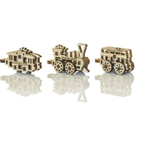 Foto - WOODEN CITY 3D puzzle mini sada Widgets - Dopravné prostriedky, 36 dielikov