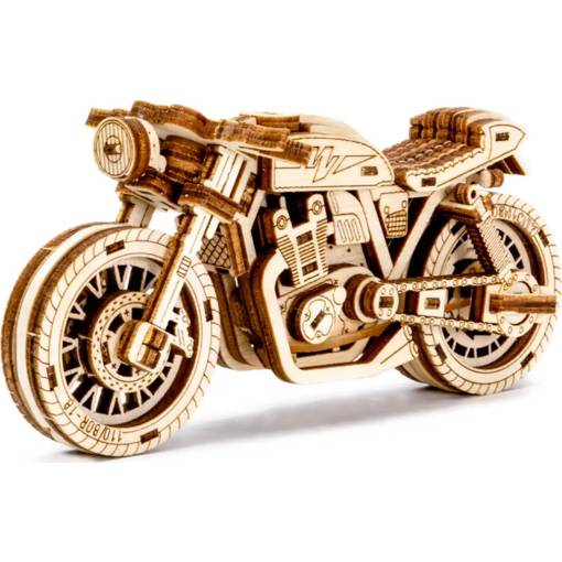 Foto - WOODEN CITY 3D puzzle - Motorka Café Racer, 85 dielov