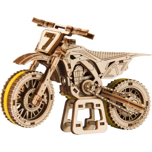 Foto - WOODEN CITY 3D puzzle - Motorka MotoCross, 88 dielov