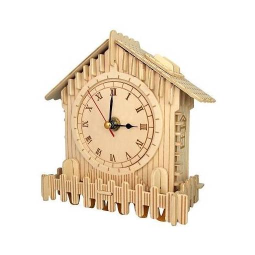 Foto - WOODEN TOY WCK 3D puzzle - Hodiny, PF003