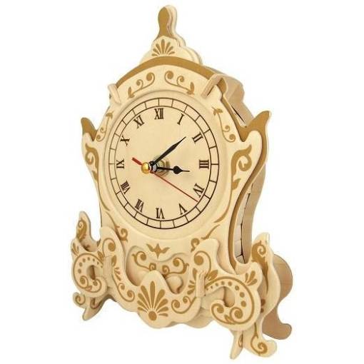Foto - WOODEN TOY WCK 3D puzzle - Hodiny, F006