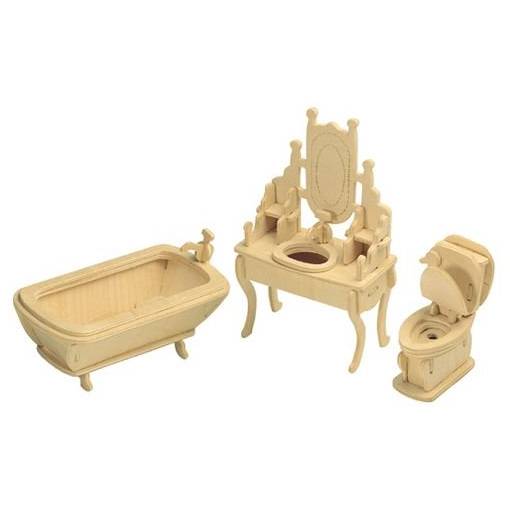 Foto - WOODEN TOY WCK 3D puzzle - Kúpeľňa
