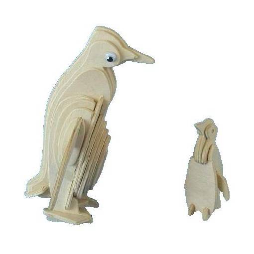 Foto - WOODEN TOY WCK 3D puzzle - Tučniaky
