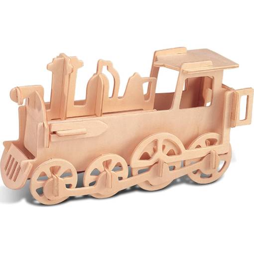 Foto - WOODEN TOY WCK 3D puzzle - Lokomotíva, 30 dielikov