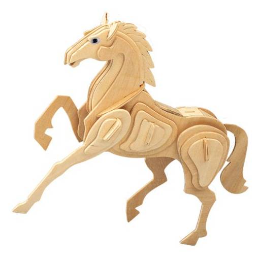 Foto - WOODEN TOY WCK 3D puzzle - Kôň