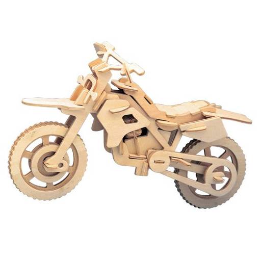 Foto - WOODEN TOY WCK 3D puzzle - Terénna motorka