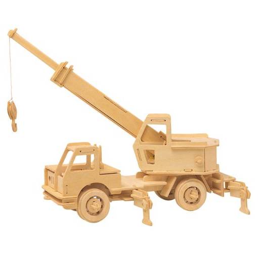 Foto - WOODEN TOY WCK 3D puzzle - Autožeriav