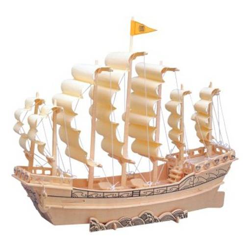 Foto - WOODEN TOY WCK 3D puzzle - Plachetnica Dynastia Ming