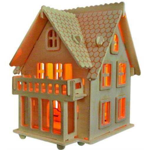 Foto - WOODEN TOY WCK puzzle 3D - Vila B